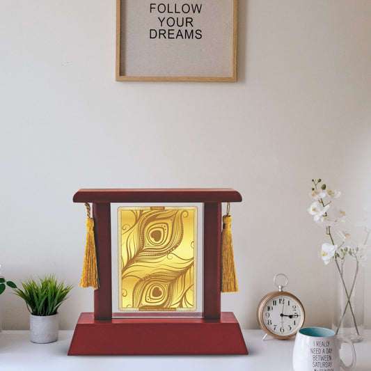 Diviniti Customized Table Top with 24K Gold Plated Design Frame For University