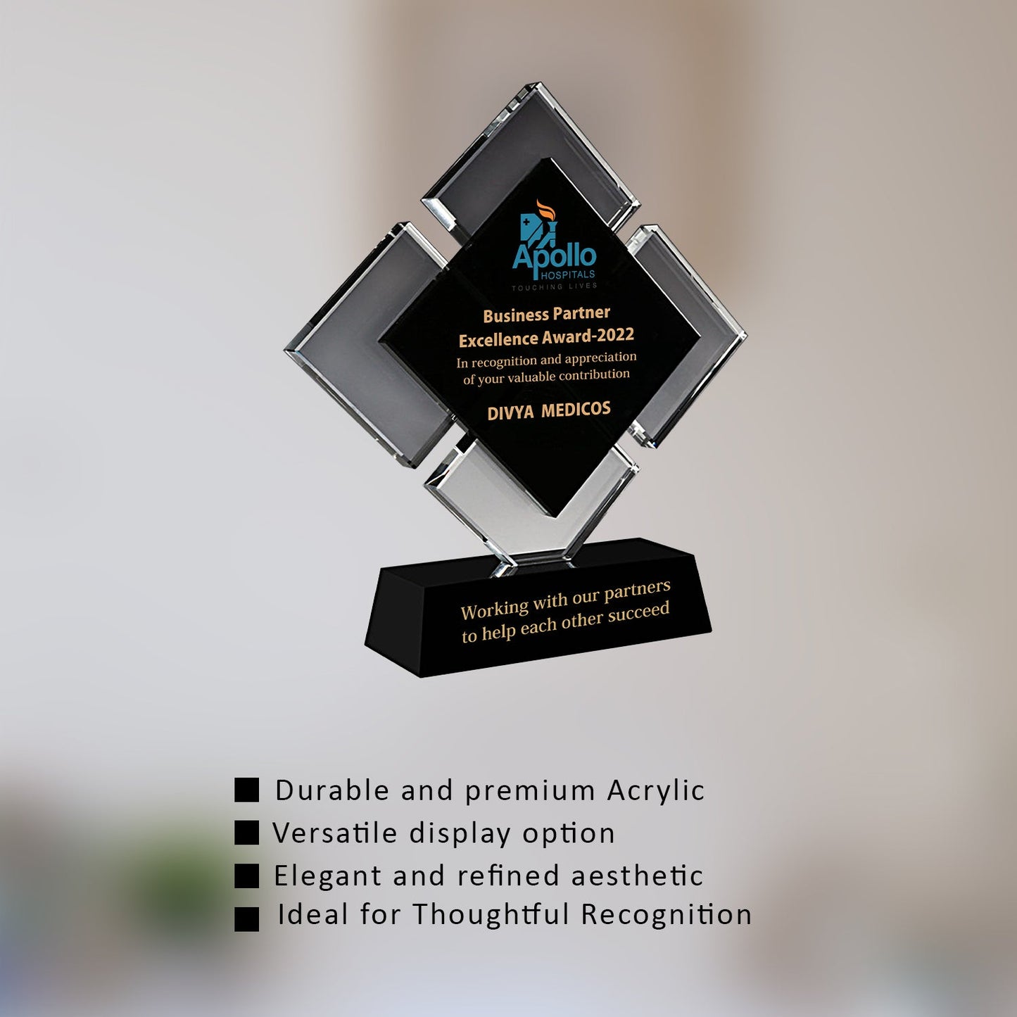 Acrylic Trophy - Perfect Custom Corporate Gift