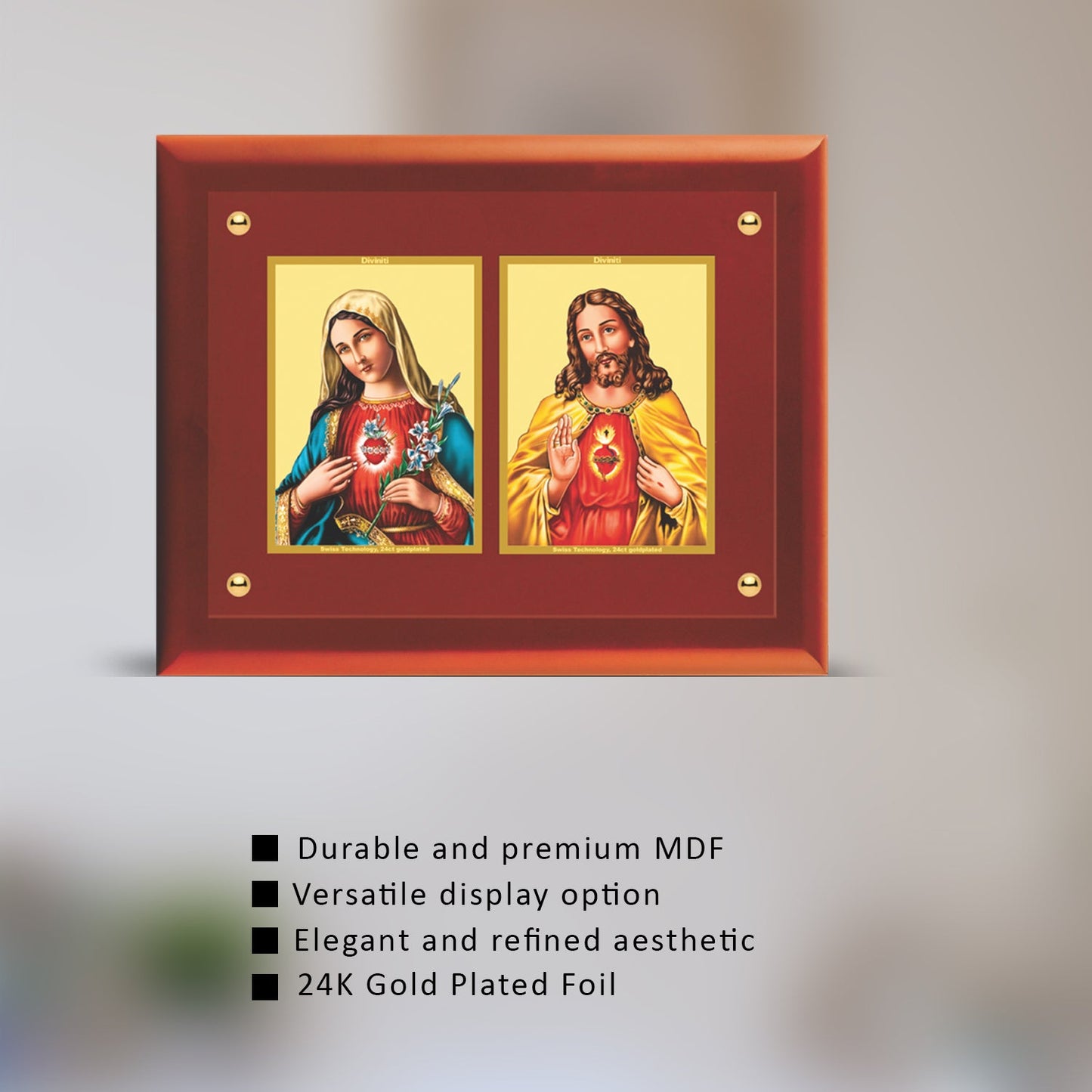 Buy 24K Gold Plated Jesus & Mary Photo Frame