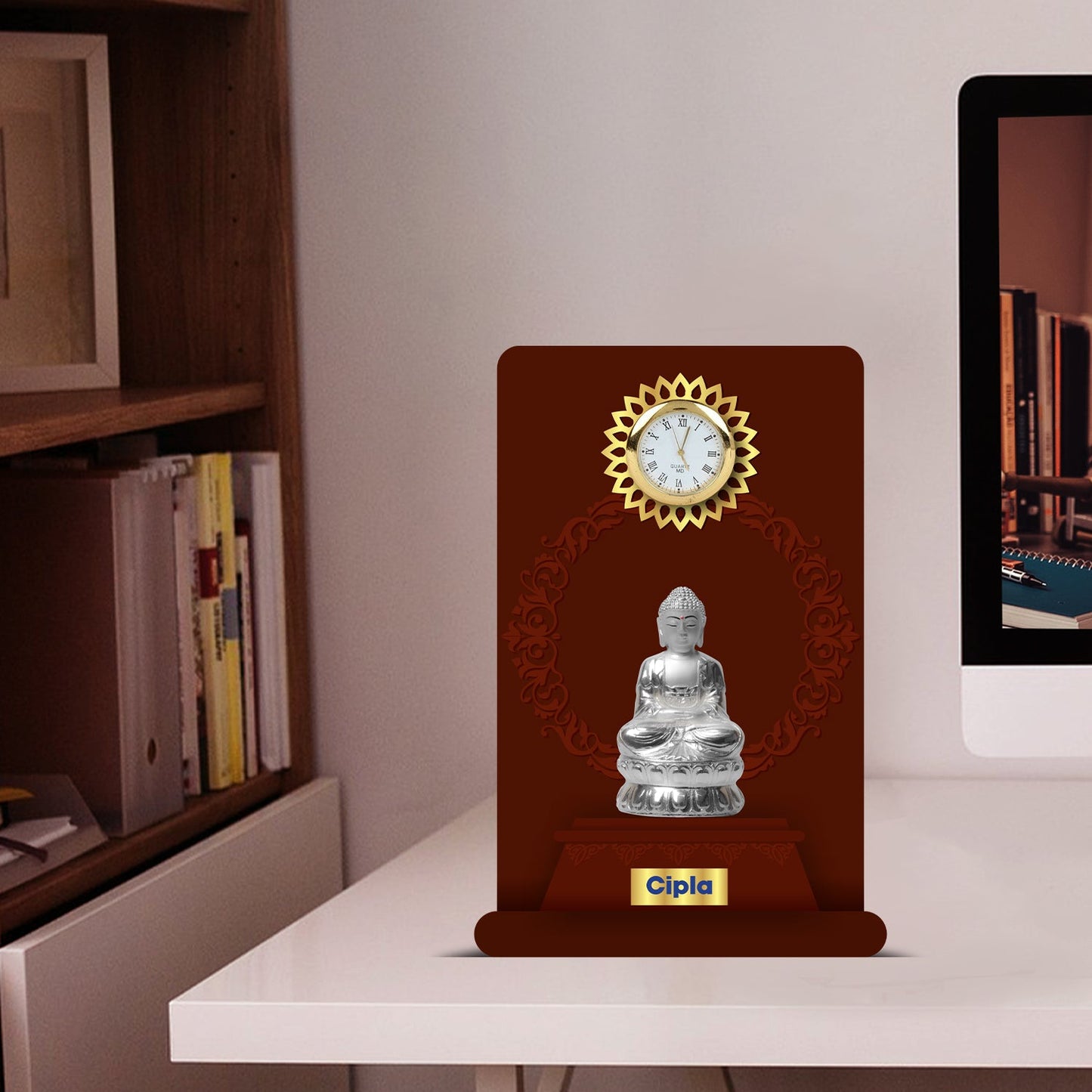 Custom MDF Memento with 999 Silver Plated Idol