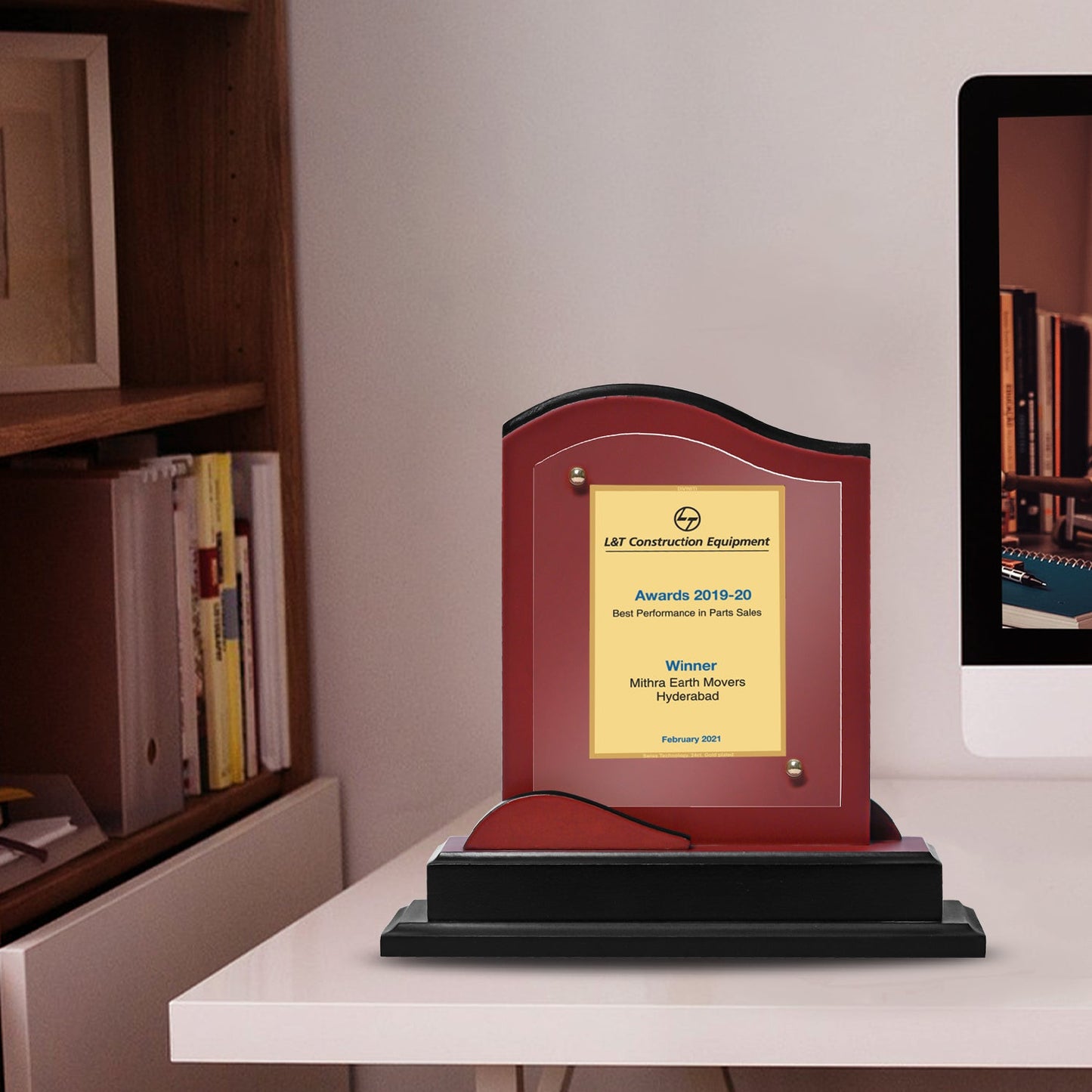 Custom MDF Memento with Personalized Gold Foil