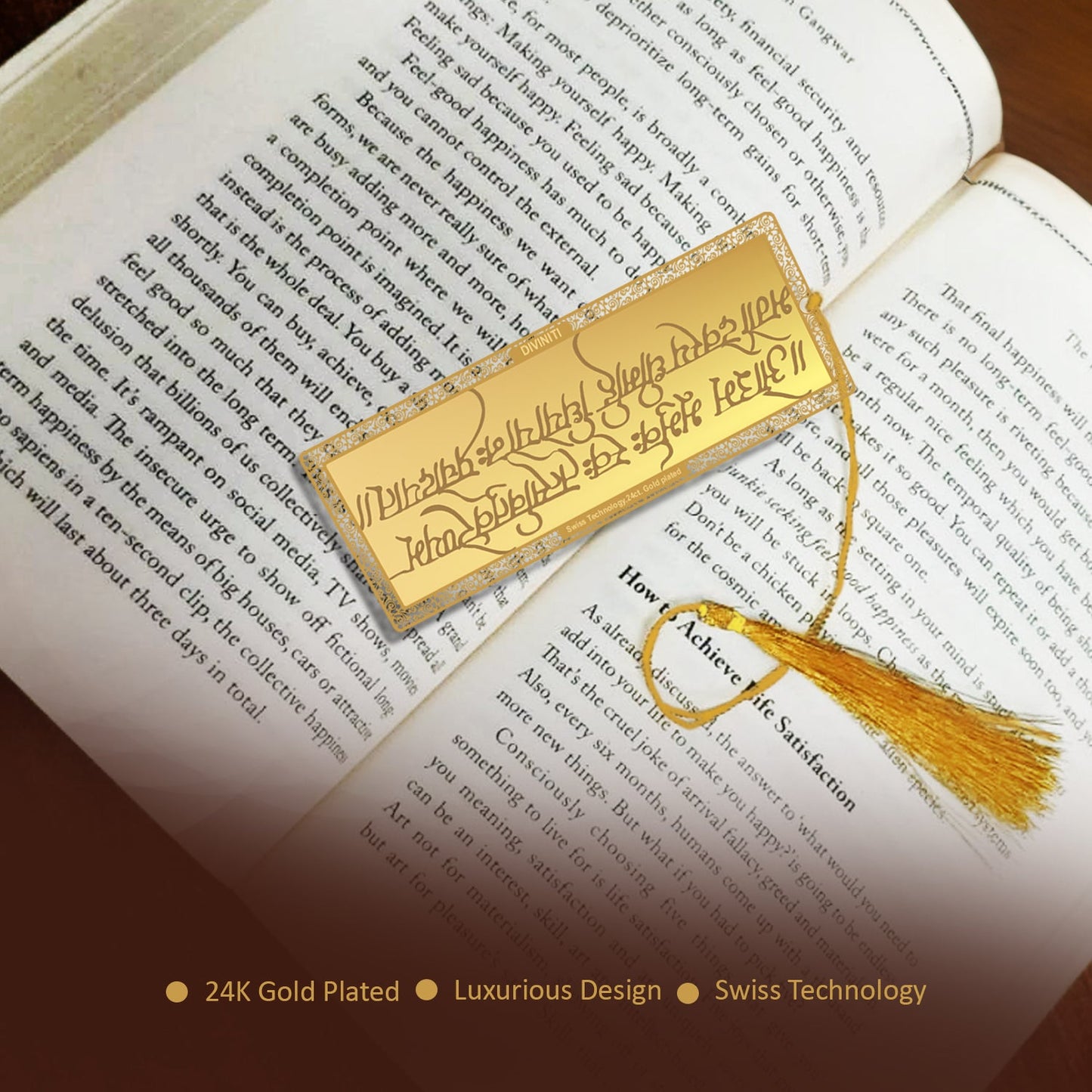 Customized 24K Gold Plated Bookmark