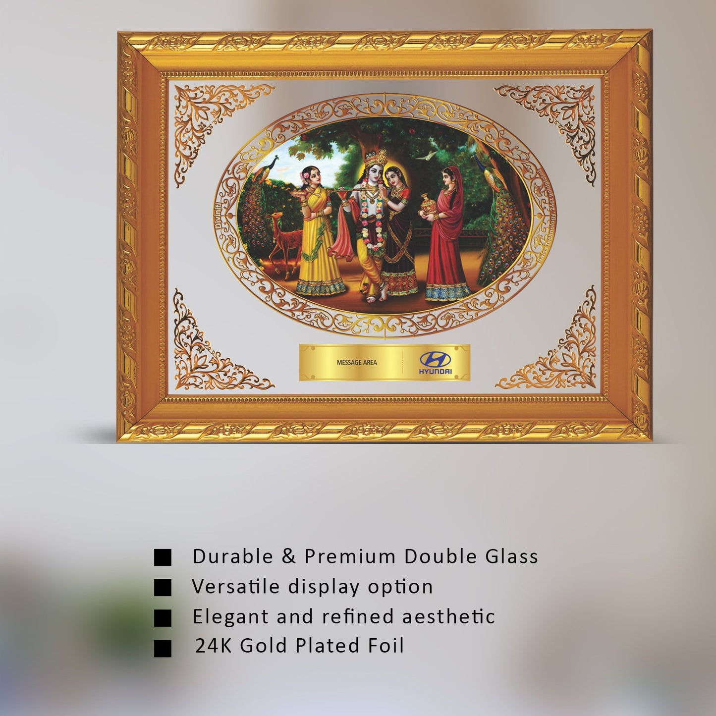 Customized Radha Krishna God Photo Frame for Corporate Gifting