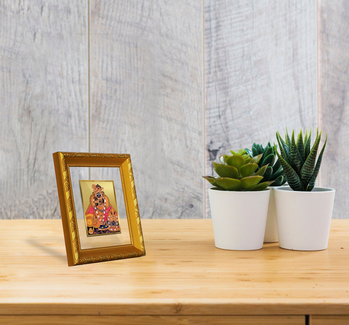 DIVINITI Bankey Bihari 24K Gold Plated Photo Frame