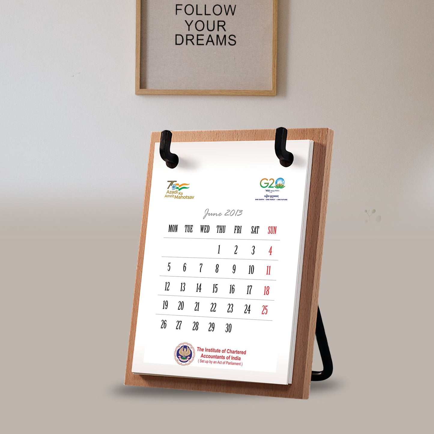 Elegant Custom Hanging Calendar for Business Gifts