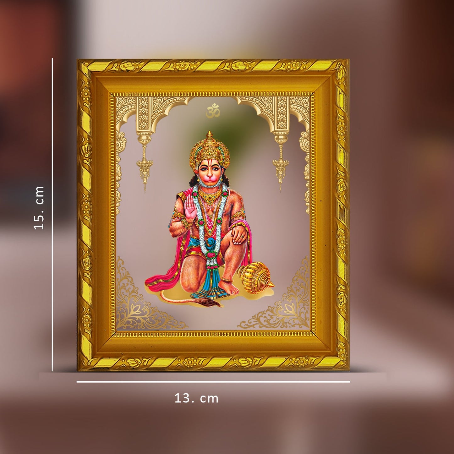 Elegant Gold Hanuman Photo Frame - Perfect Decor