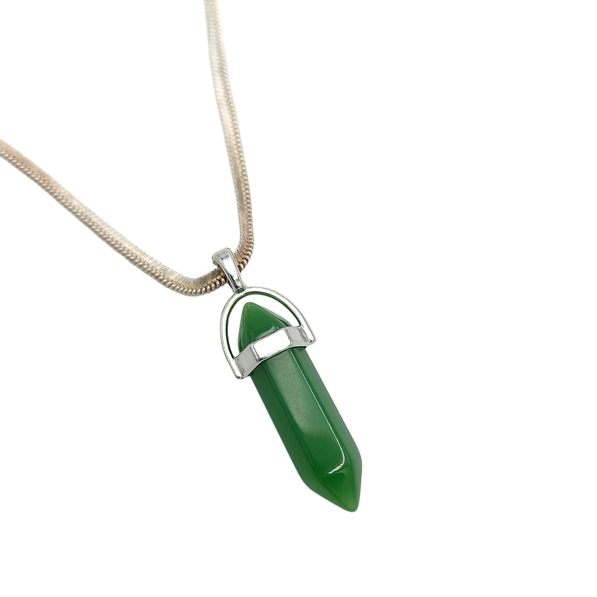 Green Jade Crystal Candle Pendant