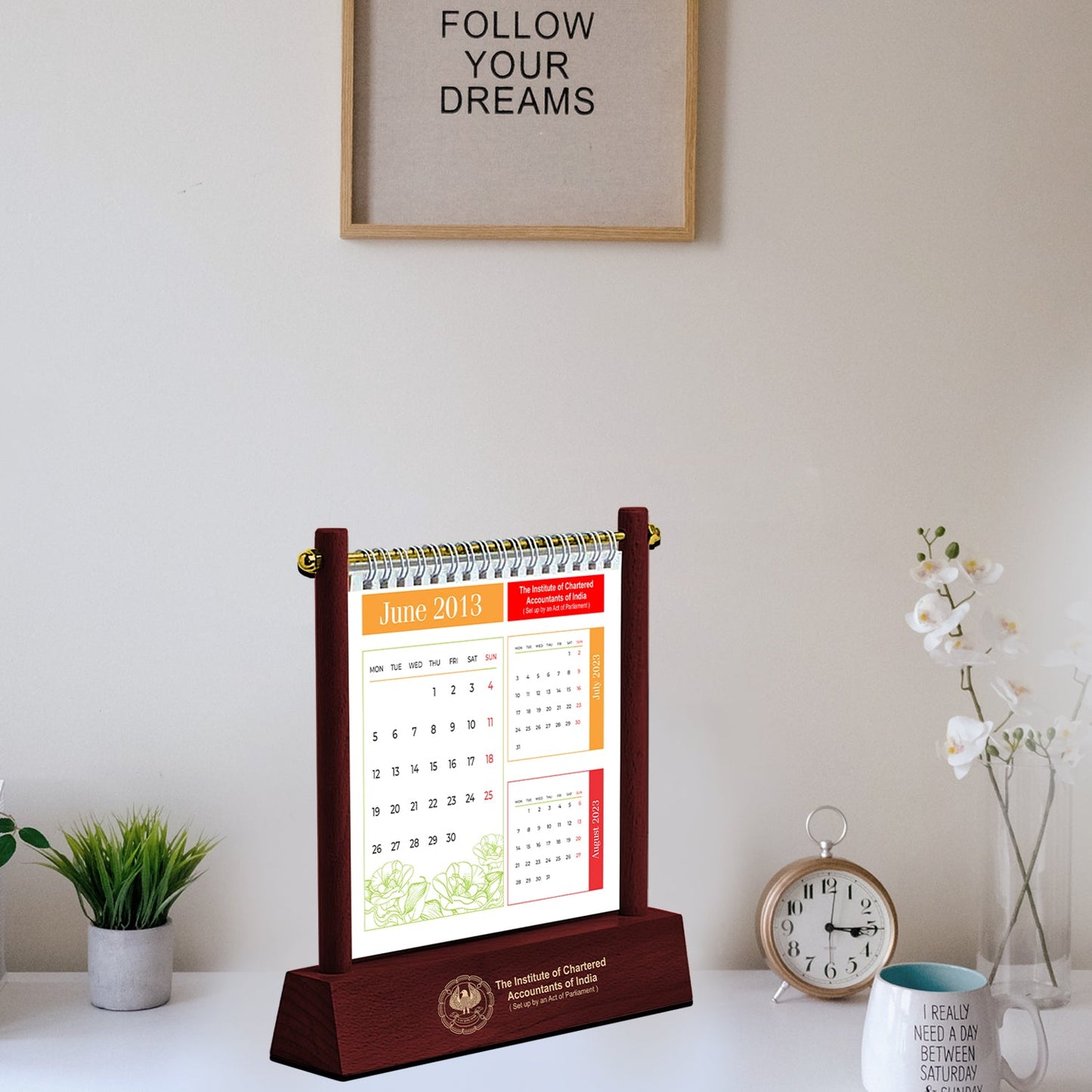 Premium Custom Hanging Desk Calendar for Corporate Gifts