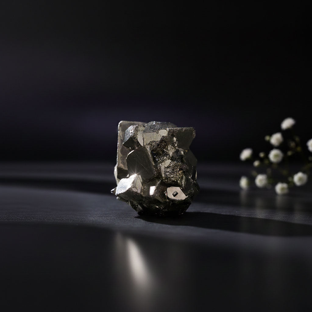 Raw Pyrite Crystal Stone (Cocade)