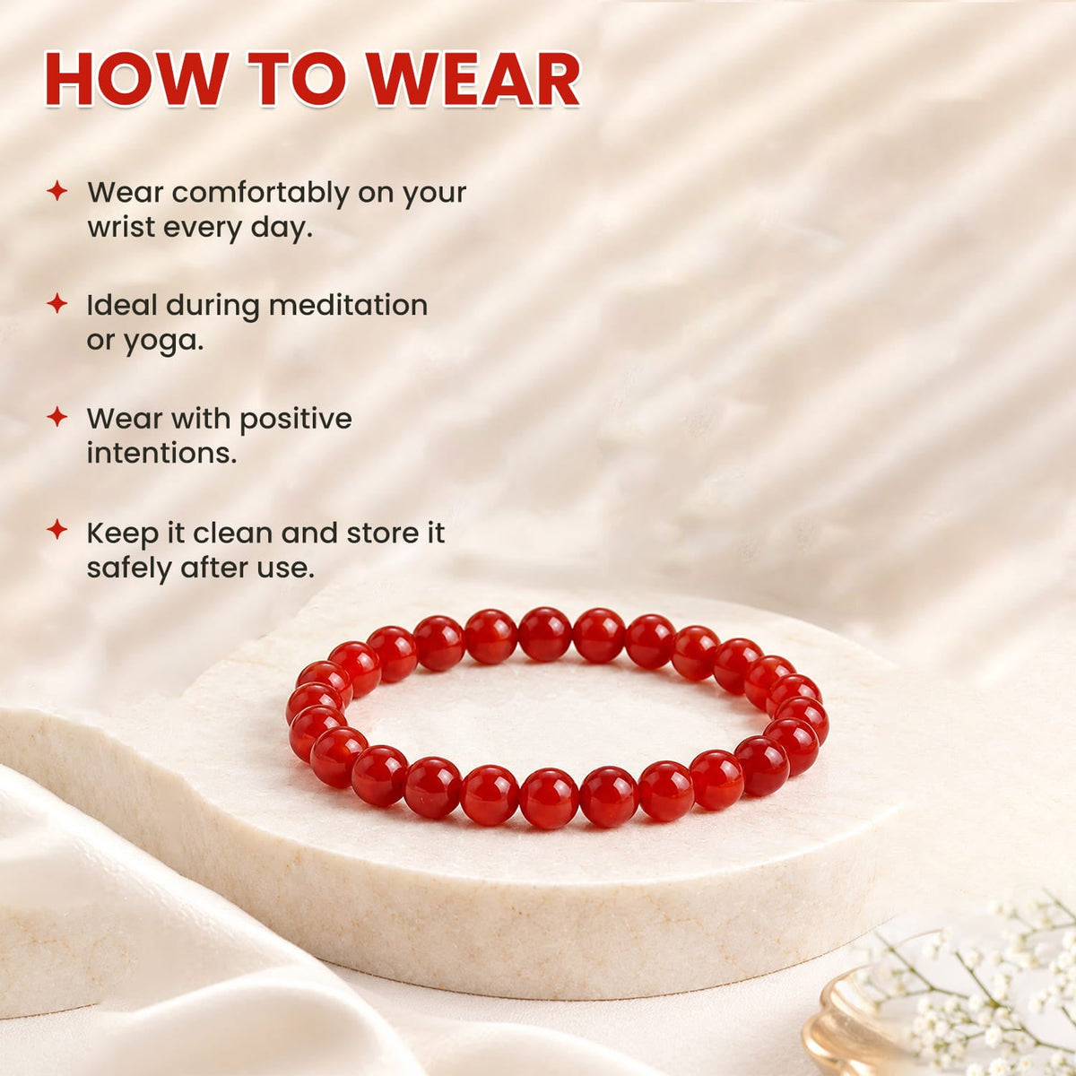 Red Jasper Crystal Bracelet