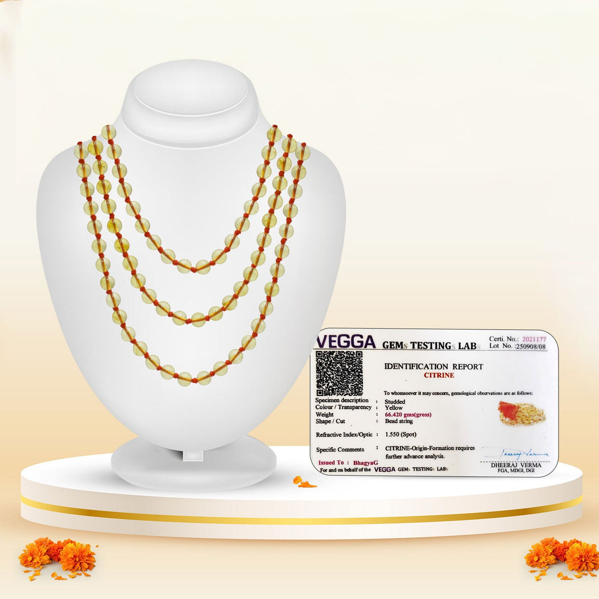 Citrine Mala