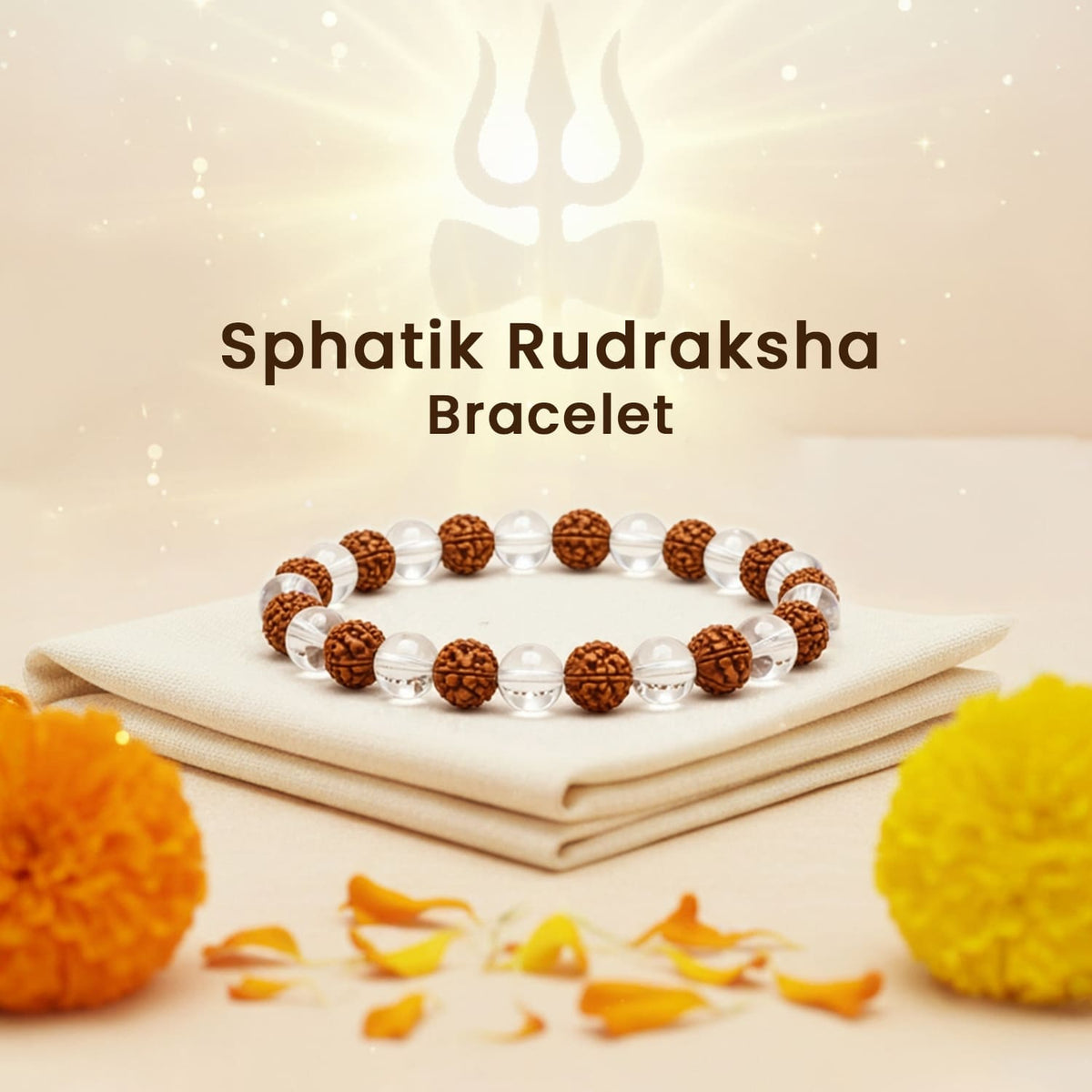 Sphatik Rudraksha Bracelet
