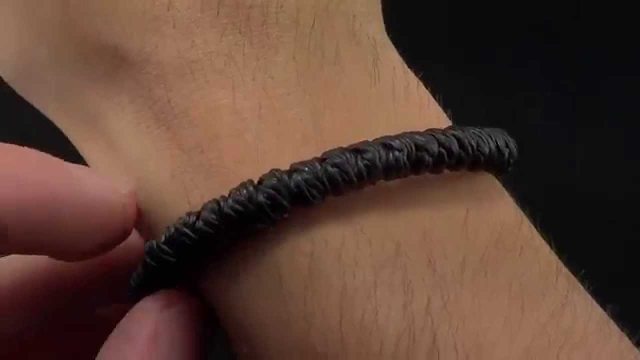 Black Wrist Band (Thread Made)