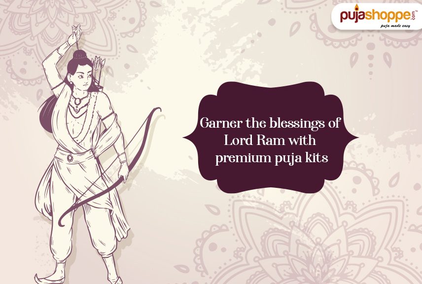 Garner the blessings of Lord Ram with premium puja kits