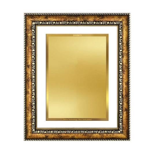 Diviniti Photo Frame With Customized Photo Printed on 24K Gold Plated Foil| Personalized Gift for Birthday, Marriage Anniversary & Celebration With Loved Ones|DG 113 S3