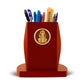 Customized Pen Holder With 24K Gold Plated Divine Frame For Corporate Gifting (12 x 14.5 CM)