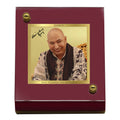 Diviniti 24K Gold Plated Guruji Frame For Car Dashboard, Home Decor Showpiece, Gift (5.5 x 6.5 CM)