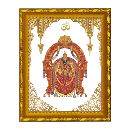 Diviniti 24K Gold Plated Padmavathi Photo Frame for Home Decor Showpiece (21.5 CM x 17.5 CM)
