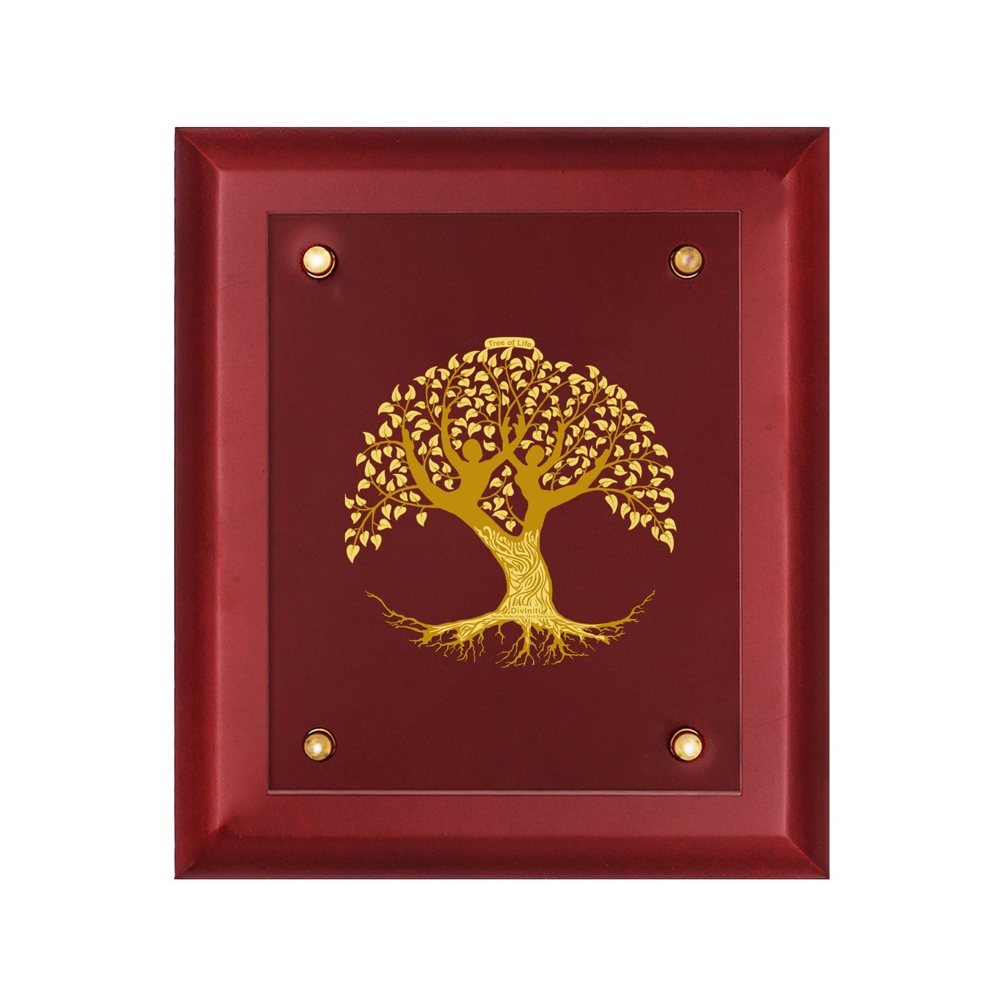 Diviniti 24K Gold Plated Tree of Life Photo Frame For Home Decor & Wall Hanging (23.7 CM X 28.7 CM)