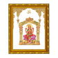 Diviniti 24K Gold Plated Laxmi Mata Photo Frame for Home Decor Showpiece (21.5 CM x 17.5 CM)