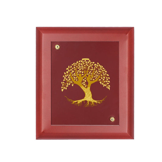 Diviniti 24K Gold Plated Tree of Life Photo Frame For Home Decor & Wall Hanging (14.7 CM X 17.1 CM)