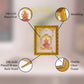 Diviniti 24K Gold Plated Laxmi Mata Photo Frame for Home Decor Showpiece (21.5 CM x 17.5 CM)
