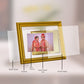 Diviniti Photo Frame With Customized Photo Printed on 24K Gold Plated Foil| Personalized Gift for Birthday, Marriage Anniversary & Celebration With Loved Ones|DG 056 S2.5