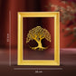 Diviniti 24K Gold Plated Tree of Life Photo Frame For Home Decor & Wall Hanging (32.5 CM X 25.5 CM)