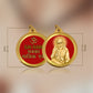 Diviniti 24K Gold Plated Sai Baba & Om 22MM Double Sided Pendant For Men, Women & Kids