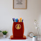 Diviniti Customized Pen Holder With 24K Gold Plated Divine Frame For University (12 x 14.5 CM)