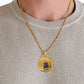 Diviniti 24K Gold Plated Ram Ji & Jai Shri Ram 22MM Double Sided Pendant For Men, Women & Kids