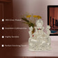 Diviniti 999 Silver Plated Ganesha Idol for Home Decor Showpiece (8 X 7 CM)