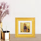 Diviniti 24K Gold Plated Ram Lalla Photo Frame For Home Decor Showpiece, Table Decor, Puja Room & Gift (10 CM X 10 CM)