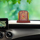 Diviniti 24K Gold Plated Durga Mata Frame For Car Dashboard, Home Decor, Table, Festival Gift (8 x 6.5 CM)