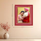 Diviniti Photo Frame With Customized Photo Printed on 24K Gold Plated Foil| Personalized Gift for Birthday, Marriage Anniversary & Celebration With Loved Ones| MDF Frame Size 4