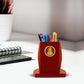 Diviniti Customized Pen Holder With 24K Gold Plated Divine Frame For University (12 x 14.5 CM)