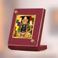Diviniti 24K Gold Plated Ram Lalla Frame For Car Dashboard, Home Decor, Table, Gift, Puja Room (5.5 x 6.5 CM)