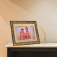 Diviniti Photo Frame With Customized Photo Printed on 24K Gold Plated Foil| Personalized Gift for Birthday, Marriage Anniversary & Celebration With Loved Ones|DG 113 S3
