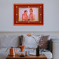 Diviniti Photo Frame With Customized Photo Printed on 24K Gold Plated Foil| Personalized Gift for Birthday, Marriage Anniversary & Celebration With Loved Ones| MDF Frame Size 4.5