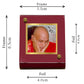 Diviniti 24K Gold Plated Guruji Frame For Car Dashboard, Home Decor, Table, Gift (5.5 x 6.5 CM)