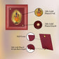Diviniti 24K Gold Plated Ram Lalla Photo Frame For Home Decor, Table Top, Wall Hanging, Puja Room & Gift (14.7 CM X 17.1 CM)