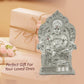 Diviniti 999 Silver Plated Kuber Idol for Home Decor Showpiece (17.5 X 12 CM)