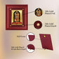 Diviniti 24K Gold Plated Ram Lalla Photo Frame For Home Decor, Wall Decor, Table Top, Puja Room & Gift (20 CM X 25 CM)