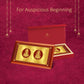 Diviniti Customized Memento With Laxmi Ganesha Printed on 24K Gold Plated Foil For Wedding Gift