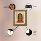 Diviniti 24K Gold Plated Ram Lalla Photo Frame For Home Decor, Wall Hanging, Table Top, Puja Room & Gift (28 CM X 23 CM)