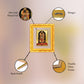 Diviniti 24K Gold Plated Ram Lalla Photo Frame For Home Decor, Table Top, Wall Decor, Puja Room & Gift (13 CM X 15 CM)