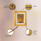 Diviniti 24K Gold Plated Ram Lalla Photo Frame For Home Decor, Wall Hanging Decor, Table, Puja Room & Gift (28 CM X 23 CM)