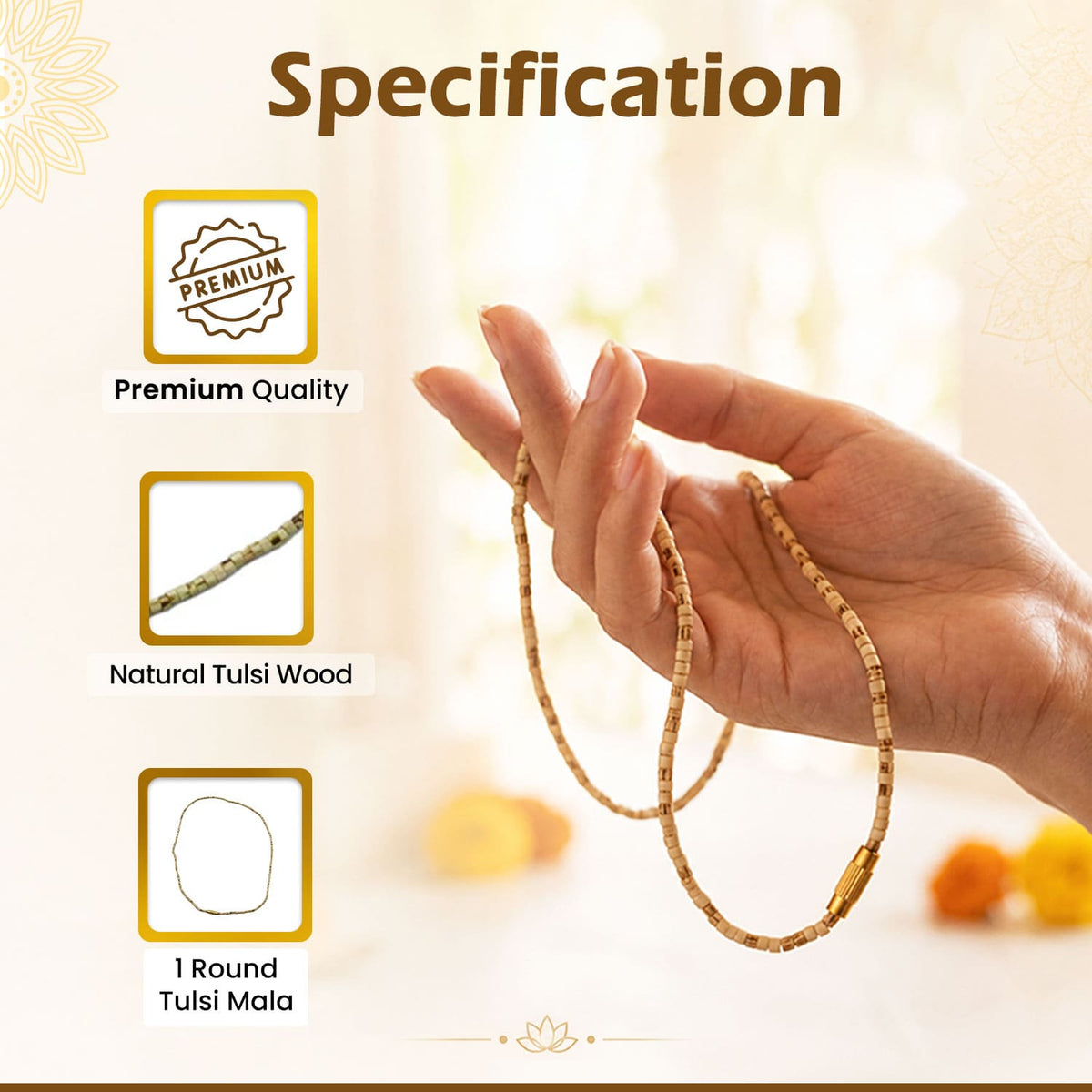 1 Round Iskcon Tulsi Kanthi Mala