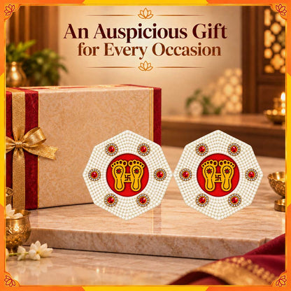 Auspicious Charan Decorative Pair | Traditional Puja Room & Home Entrance Décor