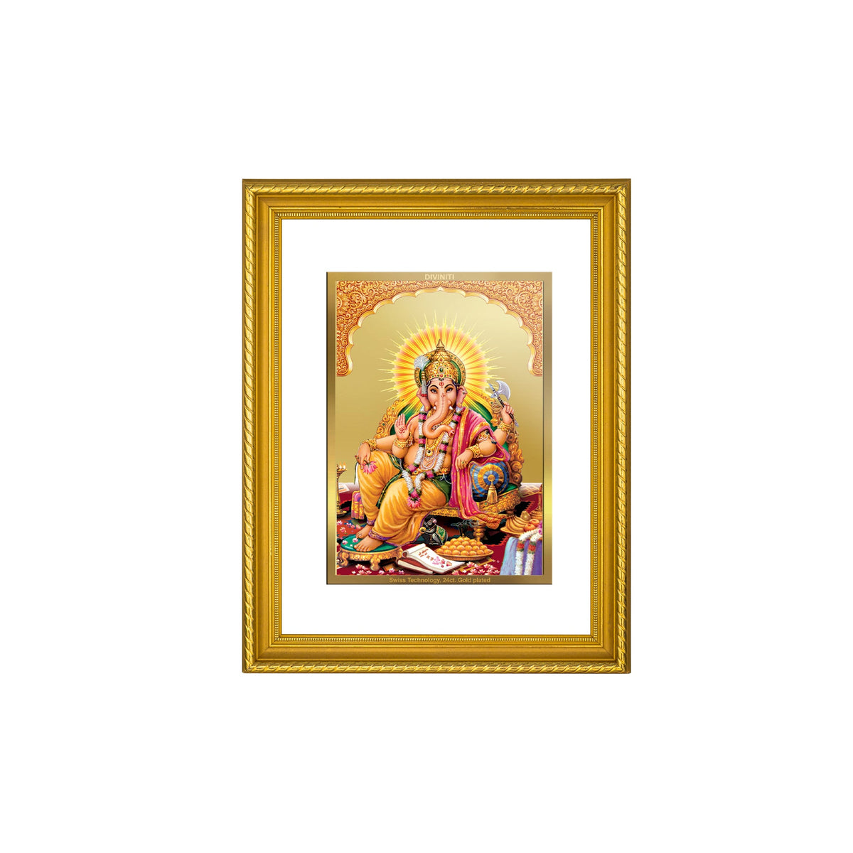 Lords Table Frame DIVINITI Lord Ganesha Gold Plated Wall Photo Frame, Table Decor| DG Fr ...